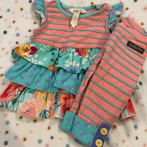 Matilda Jane Baby Tunic/Legging Set 3-6M